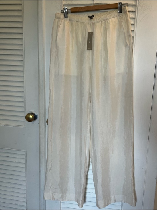 J. Crew Pants - J.CREW Women's Cosmo Stratus Wide Leg Pants. Size XS Yellow/White NWT